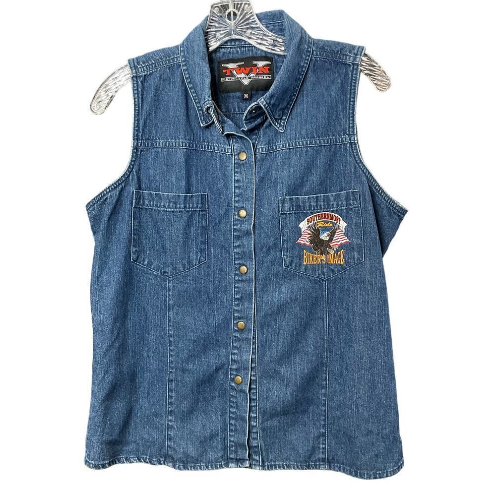 Vintage‎ Twin Moto Denim vest